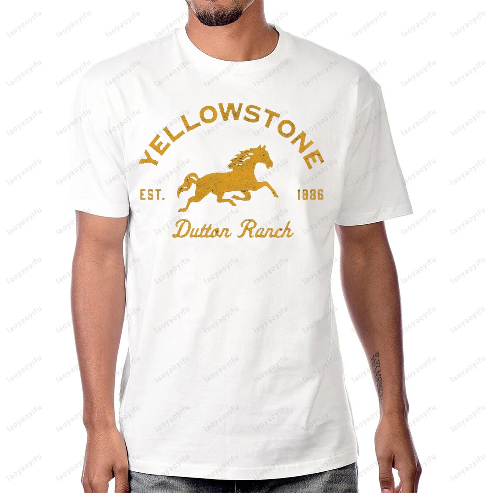 Yellowstone Dutton Ranch Est 1886 Horse Logo Graphic T-Shirt Short Sleeve Casual Fashion Loose Comfort Man Tshirt Breathe Tees
Yellowstone Dutton Ranch Est 1886 Horse Logo Graphic T-Shirt Short Sleeve Casual Fashion Loose Comfort Man Tshirt Breathe Tees
