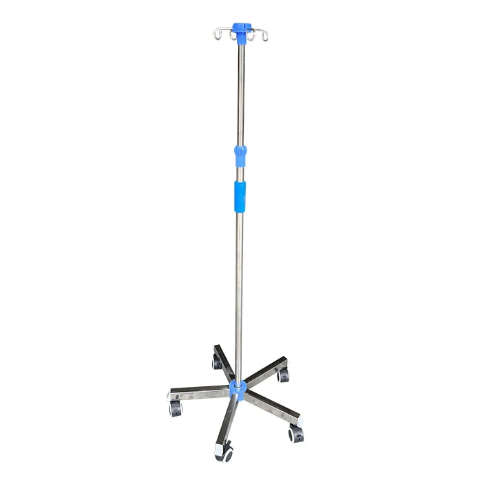 BDT224 High Quality Iv Pole Infusion Stand Stainless Steel Drip Stand Infusion Pole with Five Leg Castors
BDT224 High Quality Iv Pole Infusion Stand Stainless Steel Drip Stand Infusion Pole with Five Leg Castors