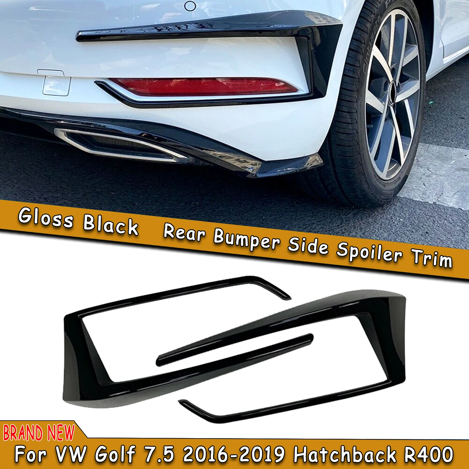 2 шт. внешний задний бампер Canard, накладка на багажник, воздушный спойлер, сплиттер для Volkswagen VW Golf 7,5 MK 7,5 2016-2019
2 шт. внешний задний бампер Canard, накладка на багажник, воздушный спойлер, сплиттер для Volkswagen VW Golf 7,5 MK 7,5 2016-2019