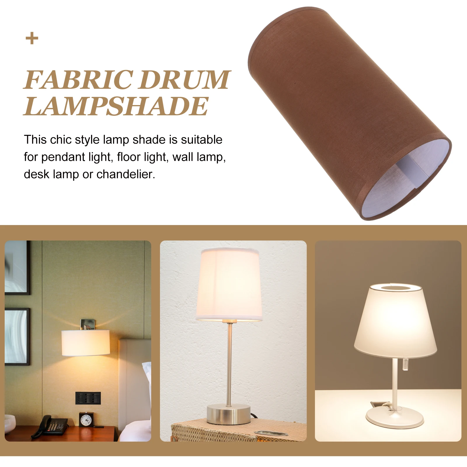 Fabric Drum Lampshade Natural Material Cylinder Shade E27 Compatible Rustic Style Pendant Light Cover for Living Room Bedroom
Fabric Drum Lampshade Natural Material Cylinder Shade E27 Compatible Rustic Style Pendant Light Cover for Living Room Bedroom