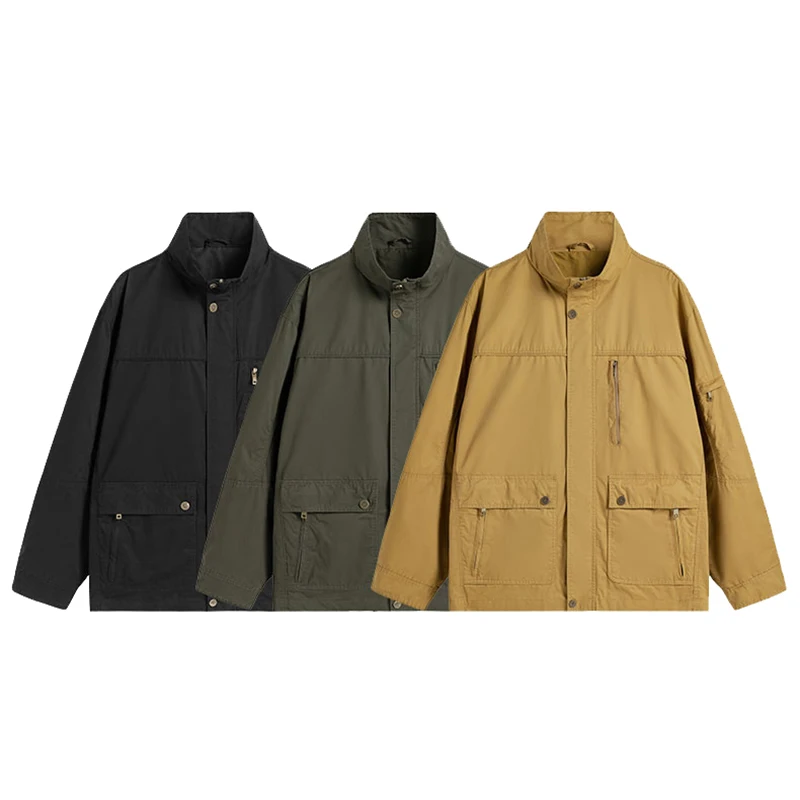 TRAF 2024 Autumn And Winter New Men's Round Neck Jacket Solid Color Long-Sleeved Large Pockets Casual Men's Simple Jacket
TRAF 2024 Autumn And Winter New Men's Round Neck Jacket Solid Color Long-Sleeved Large Pockets Casual Men's Simple Jacket