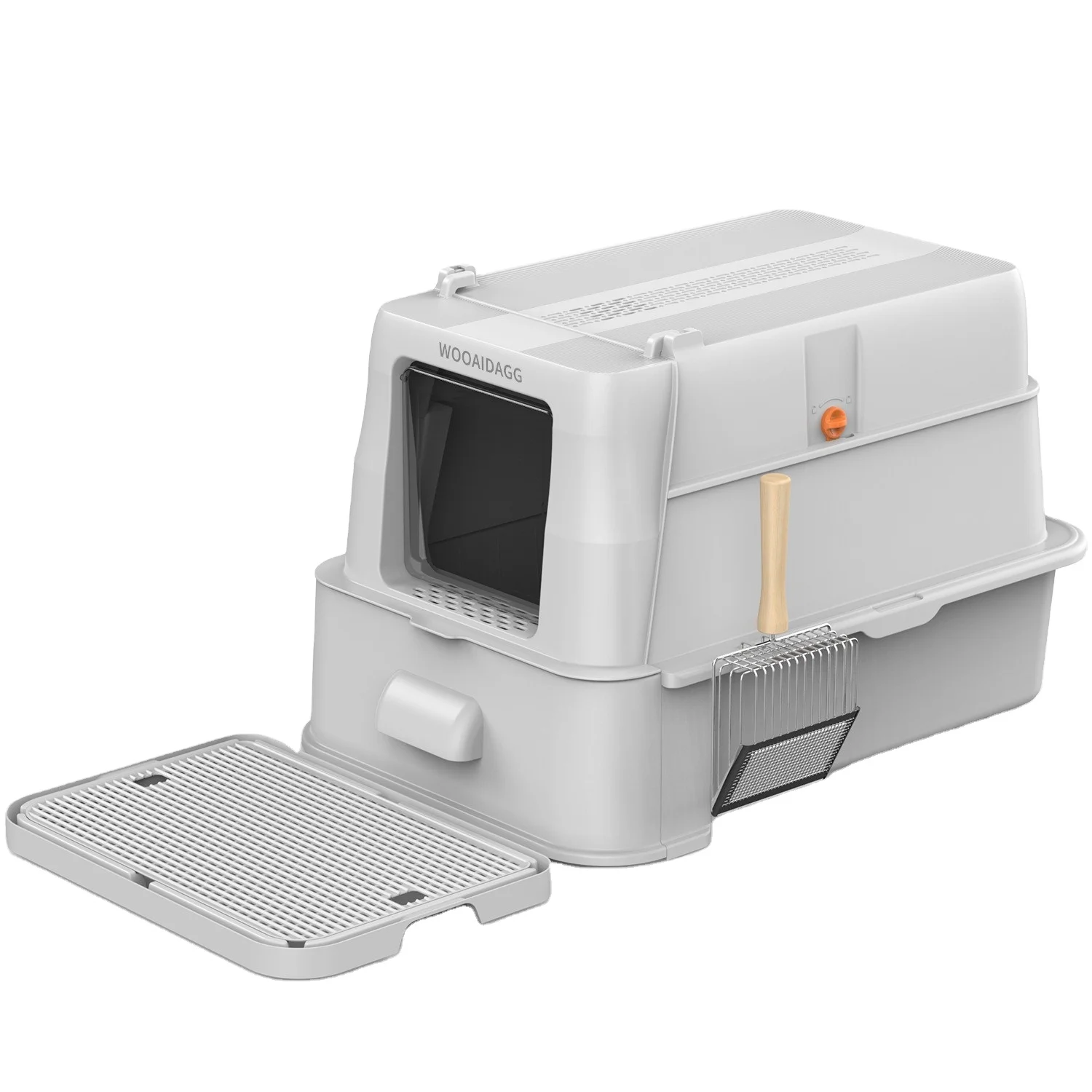 &c Hot Sale Fully Enclosed Stainless Steel Cat Litter Box Anti-Splash Pet Toilet with Easy Clean Feature Deodorized Cat Toilet
&c Hot Sale Fully Enclosed Stainless Steel Cat Litter Box Anti-Splash Pet Toilet with Easy Clean Feature Deodorized Cat Toilet