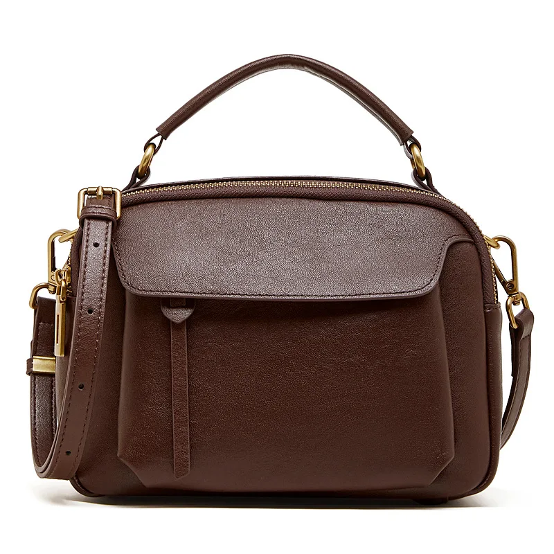 Genuine Leather Fashion Handbag for Women Luxury Women's Retro Cowhide Crossbody Bag Trendy Shoulder Bag Purses and Handbags
Genuine Leather Fashion Handbag for Women Luxury Women's Retro Cowhide Crossbody Bag Trendy Shoulder Bag Purses and Handbags