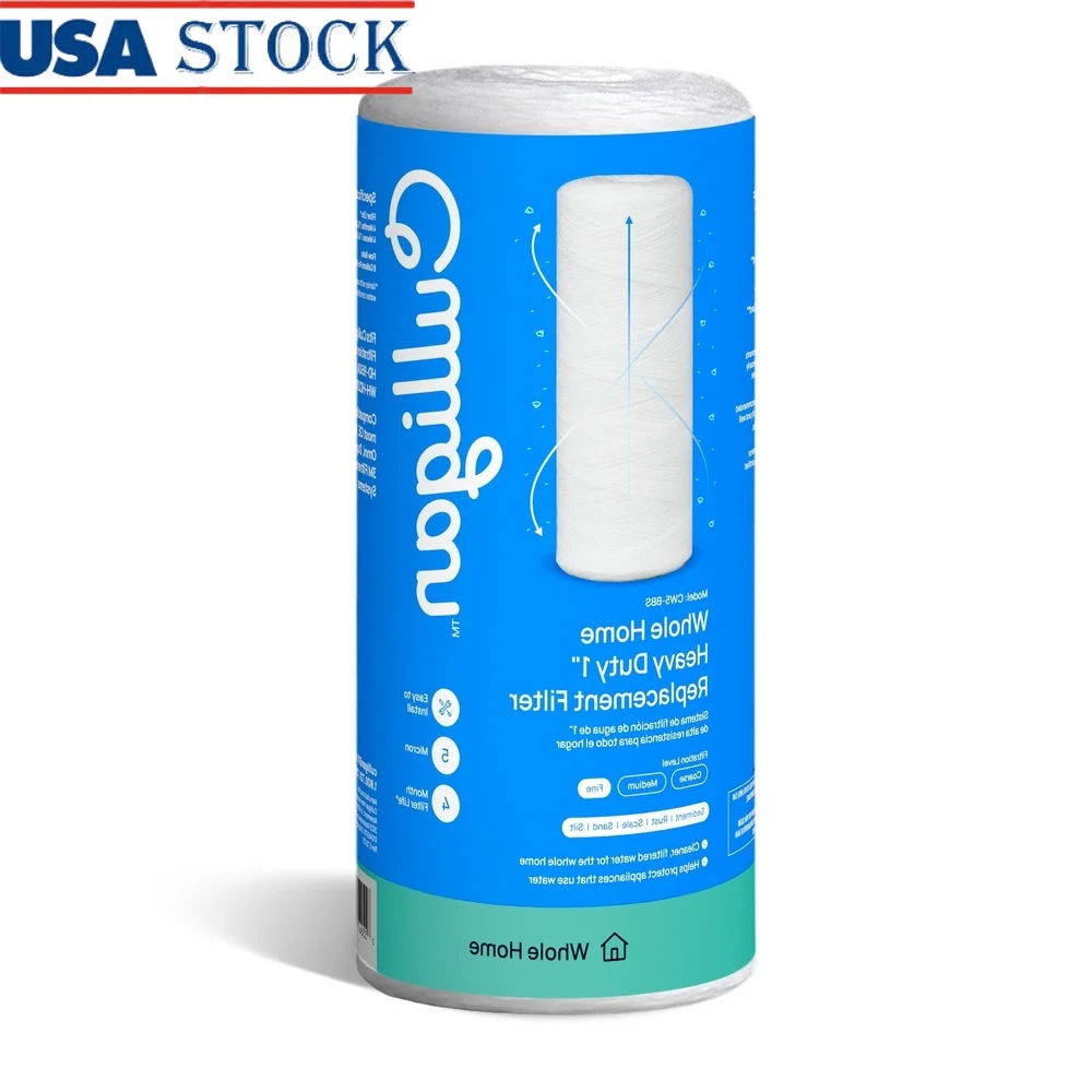 Сменный фильтр для воды для всего дома, сверхмощный, 1 дюйм, 5 микрон, защита от ржавчины, накипи, 16 000 галлонов
Сменный фильтр для воды для всего дома, сверхмощный, 1 дюйм, 5 микрон, защита от ржавчины, накипи, 16 000 галлонов