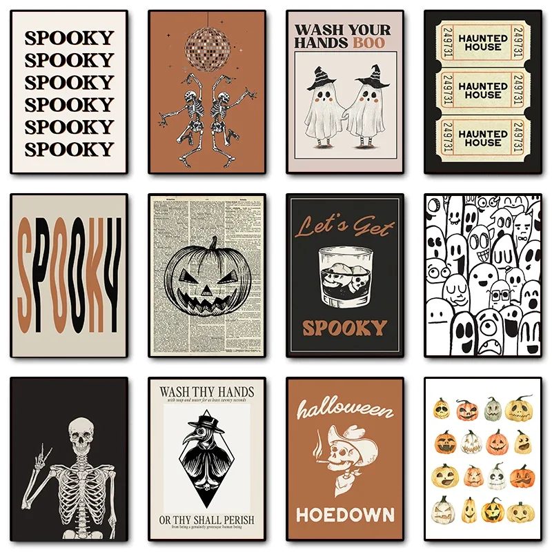 Trendy Halloween Guest Check Sign Spooky Ghost Disco Skeleton Poster Canvas Painting Autumn Wall Art Pictures Home Decor
Trendy Halloween Guest Check Sign Spooky Ghost Disco Skeleton Poster Canvas Painting Autumn Wall Art Pictures Home Decor
