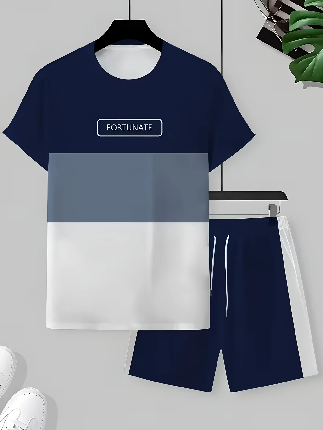 2026 Summer New Men's Short-Sleeved Set With 3D Letter Pattern Print For Street Casual Fashion Comfortable And Soft
2026 Summer New Men's Short-Sleeved Set With 3D Letter Pattern Print For Street Casual Fashion Comfortable And Soft