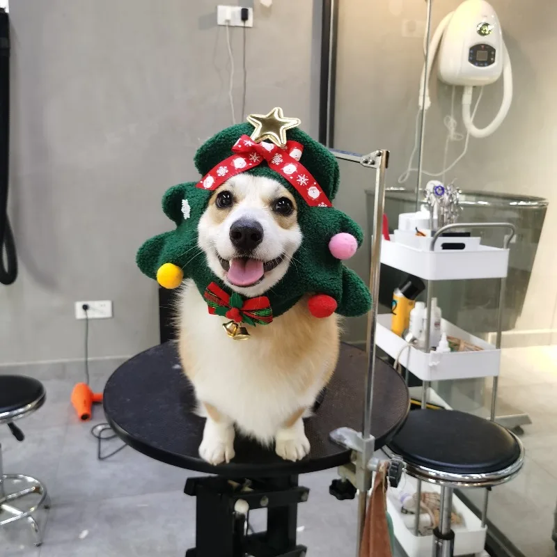 Pet Christmas Tree Hat with Bow Cosplay Cat Dogs Cute Headgear Costume Small Medium Dog Warm Winter Xmas Party Santa Hat
Pet Christmas Tree Hat with Bow Cosplay Cat Dogs Cute Headgear Costume Small Medium Dog Warm Winter Xmas Party Santa Hat