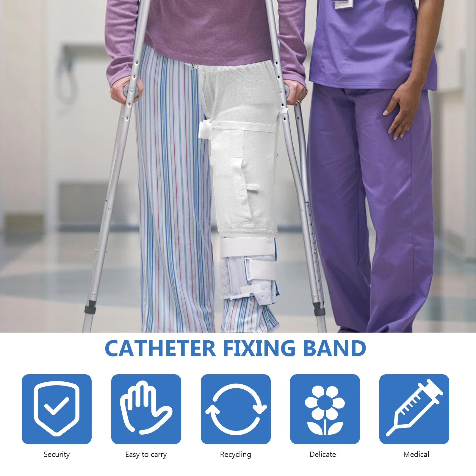 Leg Urine Catheter Strap Holder Strap Catheter Fixation Walkable Belt Polyester Tape Adjustable Practical Health Care
Leg Urine Catheter Strap Holder Strap Catheter Fixation Walkable Belt Polyester Tape Adjustable Practical Health Care