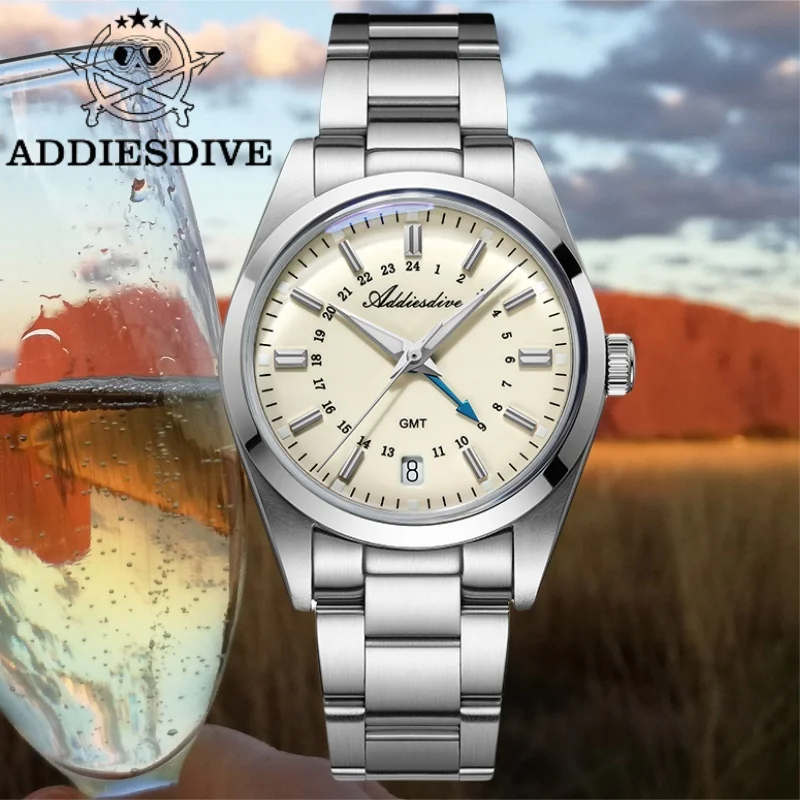ADDIESDIVE 36mm Men's Outdoor Watch Calendar Display 10Bar Diver AD2065 Relogios Masculino Sports BGW9 Super Luminous GMT Quartz
ADDIESDIVE 36mm Men's Outdoor Watch Calendar Display 10Bar Diver AD2065 Relogios Masculino Sports BGW9 Super Luminous GMT Quartz