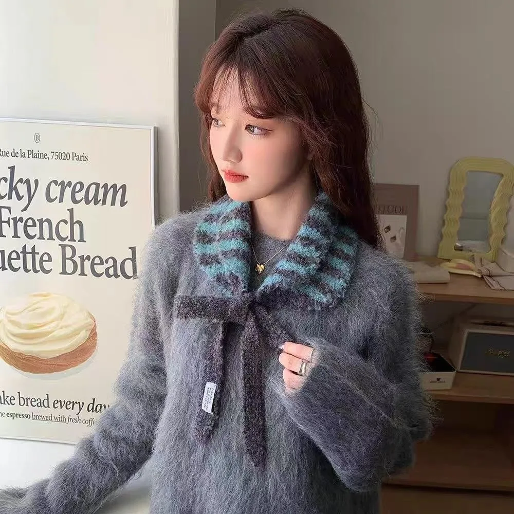 Versatile Contrasting Stripes Knitted Earmuffs Personality Synthetic Wool Casual Headband Earflag Trendy Windproof
Versatile Contrasting Stripes Knitted Earmuffs Personality Synthetic Wool Casual Headband Earflag Trendy Windproof