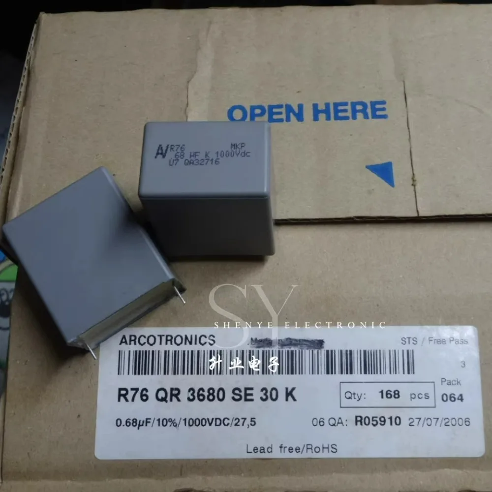 AV R76 0.68uf/1000V u68 680nf 684 new 27.5mm film capacitor
AV R76 0.68uf/1000V u68 680nf 684 new 27.5mm film capacitor