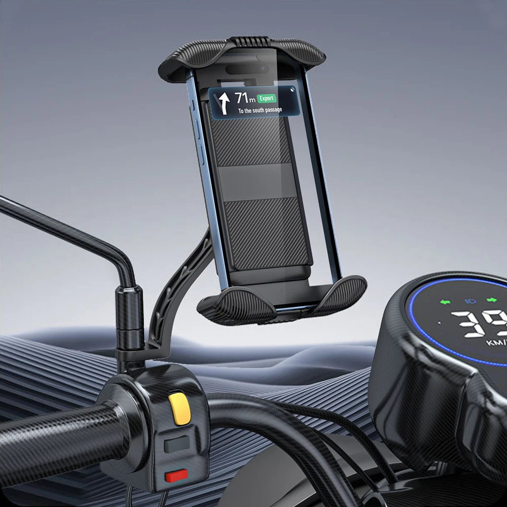 Motorcycle Phone Mount with Sun Visor 360° Rotation Anti-shake Holder for Scooter
Motorcycle Phone Mount with Sun Visor 360° Rotation Anti-shake Holder for Scooter