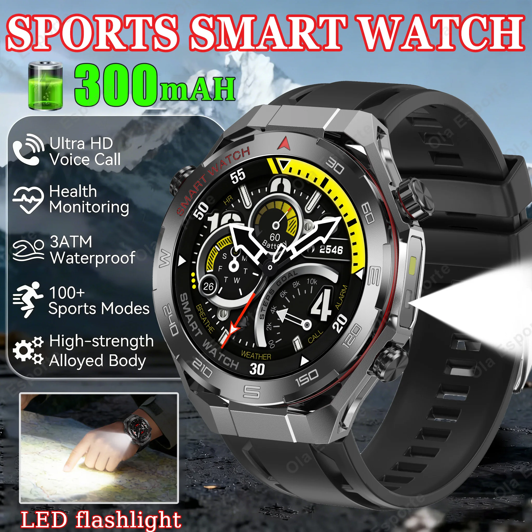 2026 GPS Outdoor Smart Watch Watch6 Men LED Flashlight Heart Rate Bluetooth Call 3ATM Waterproof Altimeter Sports Smartwatch New
2026 GPS Outdoor Smart Watch Watch6 Men LED Flashlight Heart Rate Bluetooth Call 3ATM Waterproof Altimeter Sports Smartwatch New