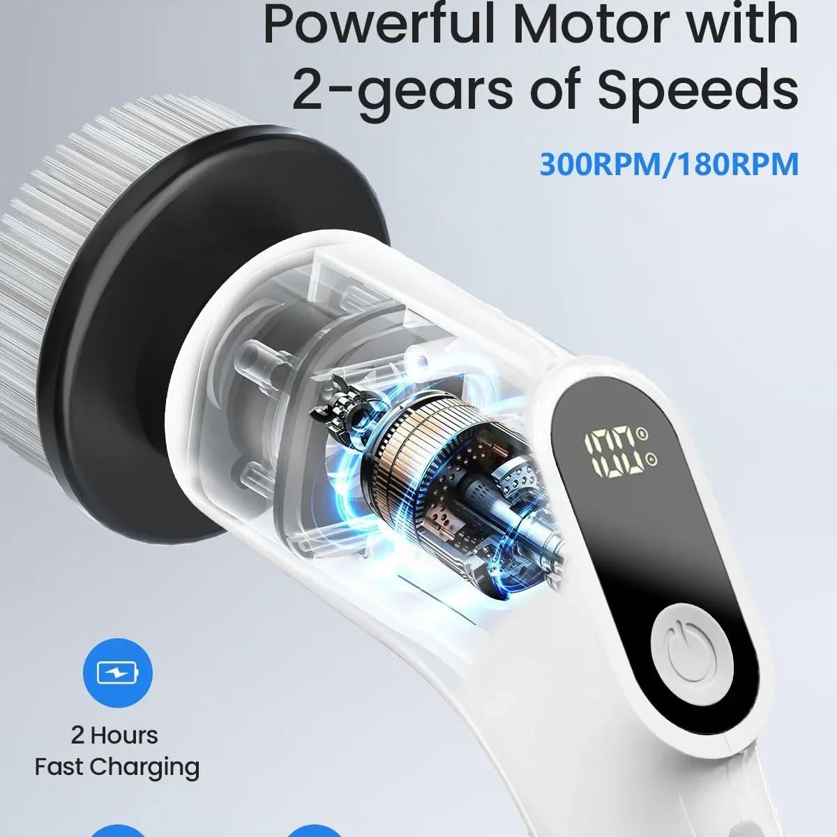 Durable Multifunctional Electric Cleaning Brush, Wireless Rechargeable Handheld Brush for Car, Kitchen, Bathroom & Floor
Durable Multifunctional Electric Cleaning Brush, Wireless Rechargeable Handheld Brush for Car, Kitchen, Bathroom & Floor