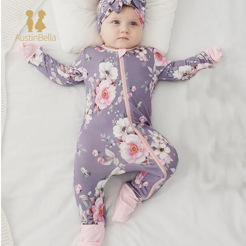 Newborn Baby Jumpsuit Long Sleeve Flower Print Baby Boys Girls Zipper Rompers Bamboo Fiber Kids Clothes Climb Suits Sleepwear
Newborn Baby Jumpsuit Long Sleeve Flower Print Baby Boys Girls Zipper Rompers Bamboo Fiber Kids Clothes Climb Suits Sleepwear