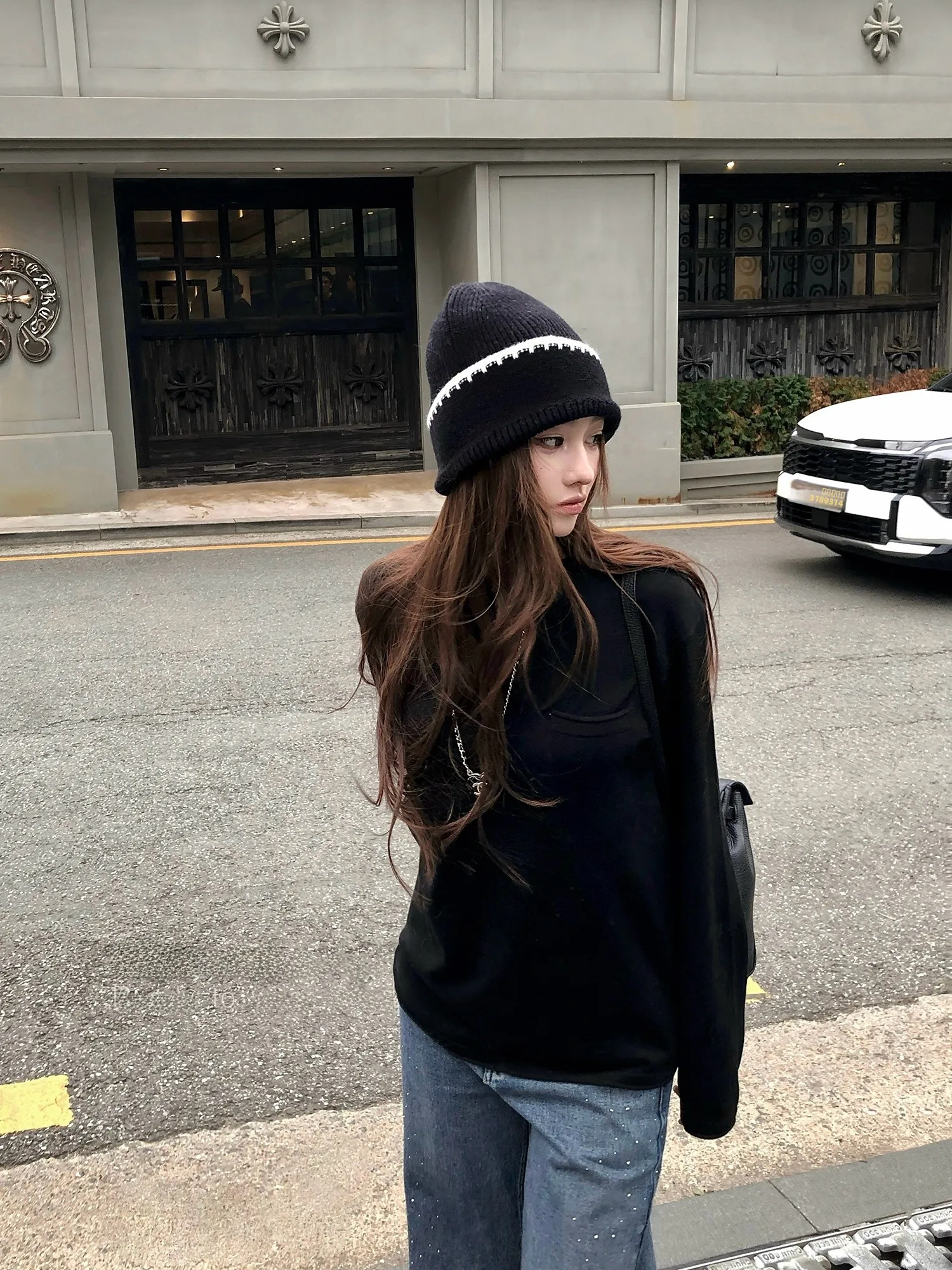 Женская шерстяная вязаная футболка Chien с длинным рукавом, облегающая, для ношения под одеждой, в корейском стиле, для повседневной носки, теплая, модная, для офиса
Женская шерстяная вязаная футболка Chien с длинным рукавом, облегающая, для ношения под одеждой, в корейском стиле, для повседневной носки, теплая, модная, для офиса