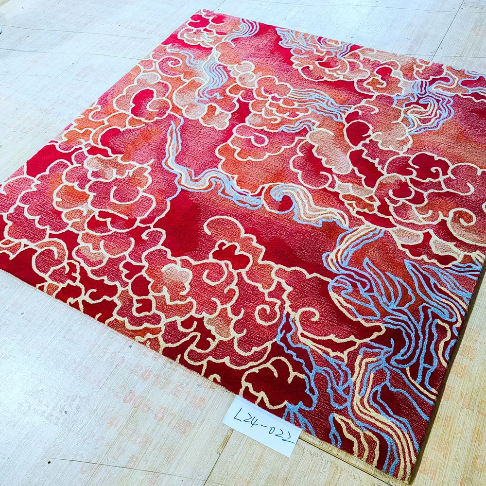 Custom Handmade Wool Silk Carpet Kids Personalised Living Room Hand Tuft Red Carpet Unique China Pattern
Custom Handmade Wool Silk Carpet Kids Personalised Living Room Hand Tuft Red Carpet Unique China Pattern