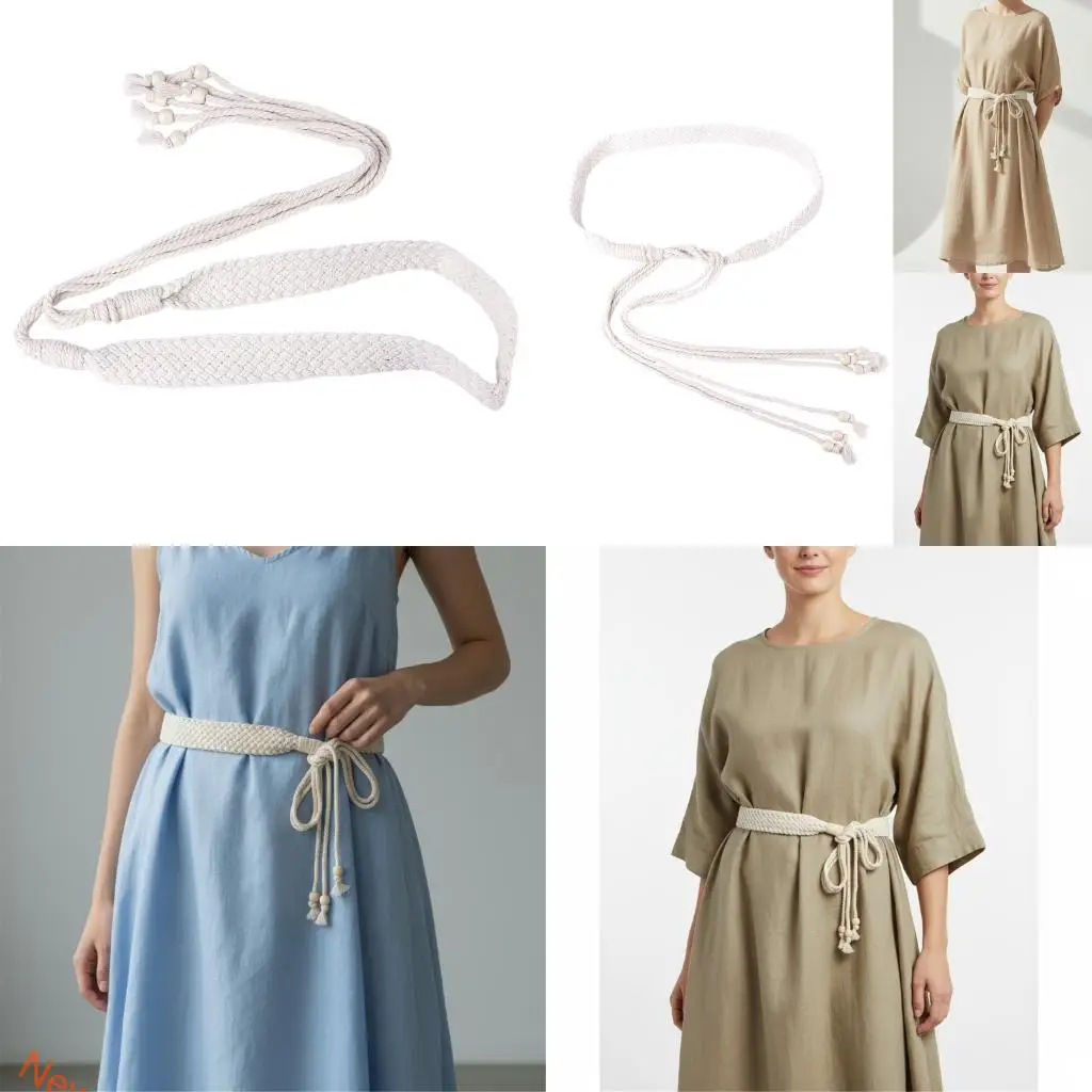 Women's Comfortable Woven Bead Belt Soft Cotton Linen for Everyday Wear LXAD
Women's Comfortable Woven Bead Belt Soft Cotton Linen for Everyday Wear LXAD