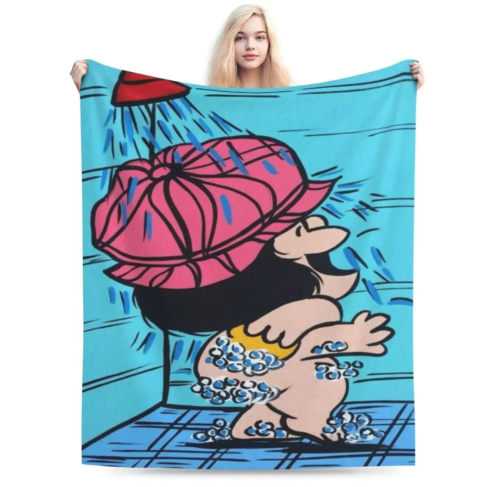 Мягкое фланелевое одеяло с рисунком Mafalda для дивана-кровати, легкое уютное одеяло для гостиной, идеально подходящее для сна и
Мягкое фланелевое одеяло с рисунком Mafalda для дивана-кровати, легкое уютное одеяло для гостиной, идеально подходящее для сна и