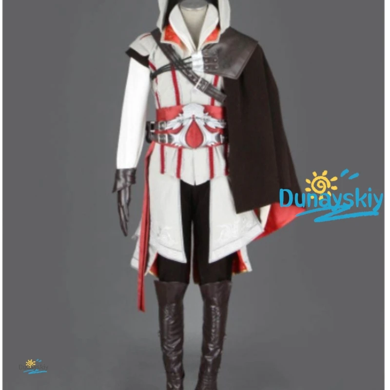 Assassin Creed Ezio Auditore Full Set Cosplay Costume Men Black White Outfit For Halloween Comic Con Role Play
Assassin Creed Ezio Auditore Full Set Cosplay Costume Men Black White Outfit For Halloween Comic Con Role Play