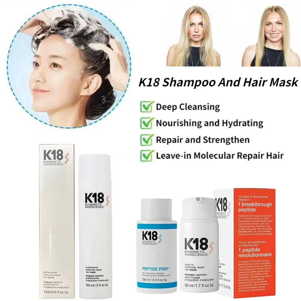 150ml K18 Leave-In Molecular Hair Mask Original Repair Molecular Hair Care Damaged Dry Frizzy 4 Minutes Treatment Moisturize
150ml K18 Leave-In Molecular Hair Mask Original Repair Molecular Hair Care Damaged Dry Frizzy 4 Minutes Treatment Moisturize