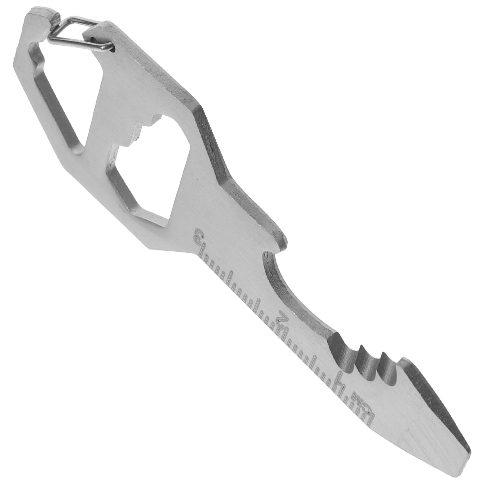 Multifunction Bottle Opener Wrench Tool Keyring A Multi-function Scale Multi-tool Silver
Multifunction Bottle Opener Wrench Tool Keyring A Multi-function Scale Multi-tool Silver