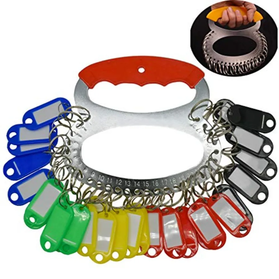 Key Organizer Management Portable Key chain with 28 Separable Key Rings and 30 Assorted Color Key Tags
Key Organizer Management Portable Key chain with 28 Separable Key Rings and 30 Assorted Color Key Tags