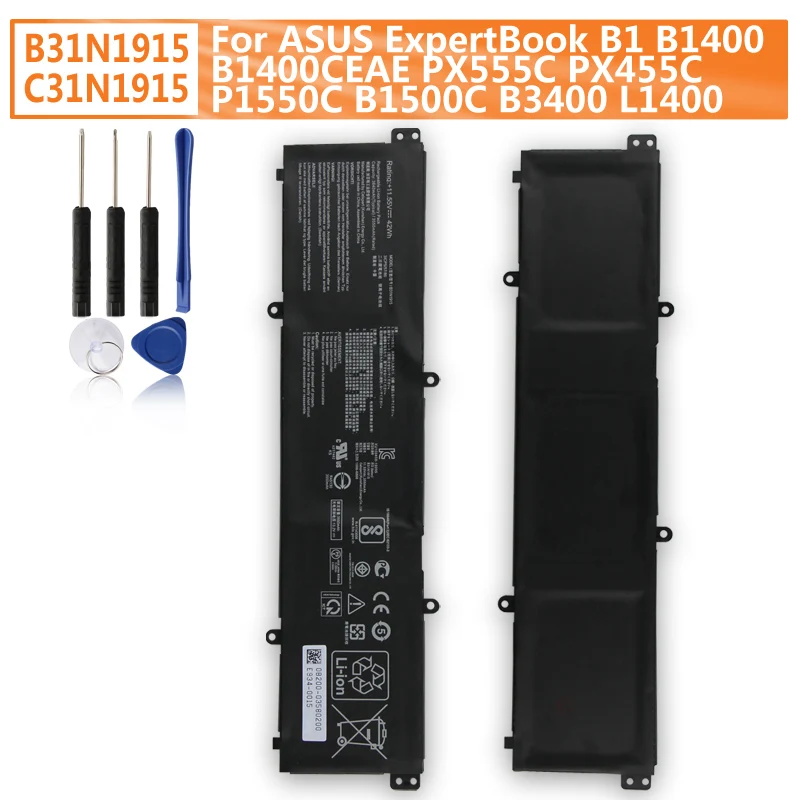 Сменная батарея B31N1915 C31N1915 для ASUS ExpertBook B1 B1400 B1400CEAE PX555C PX455C P1550C B1500C B3400 L1400 L1400C
Сменная батарея B31N1915 C31N1915 для ASUS ExpertBook B1 B1400 B1400CEAE PX555C PX455C P1550C B1500C B3400 L1400 L1400C