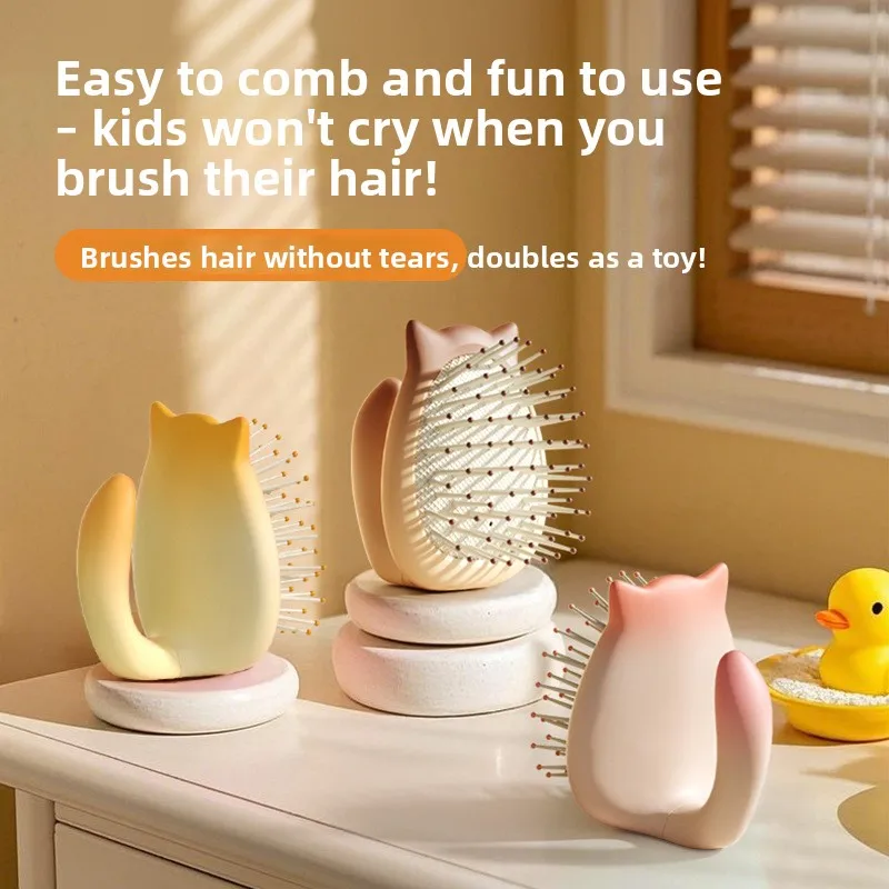 Новая маленькая расческа на воздушной подушке для девочек — не повреждающая, не завязывающаяся и антистатическая портативная расческа для детей, нежная на коже головы
Новая маленькая расческа на воздушной подушке для девочек — не повреждающая, не завязывающаяся и антистатическая портативная расческа для детей, нежная на коже головы