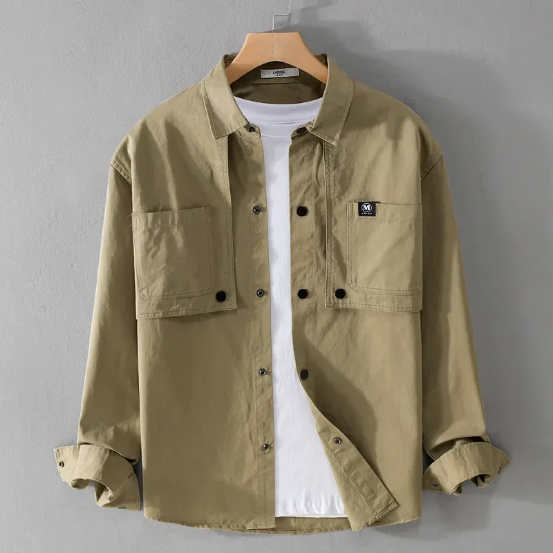 9868 Spring Fall Fashion Men's Multi Pocket Casual Loose Cargo Shirt Button Decoration Long Sleeve Streetwear Vintage Blouse Top
9868 Spring Fall Fashion Men's Multi Pocket Casual Loose Cargo Shirt Button Decoration Long Sleeve Streetwear Vintage Blouse Top