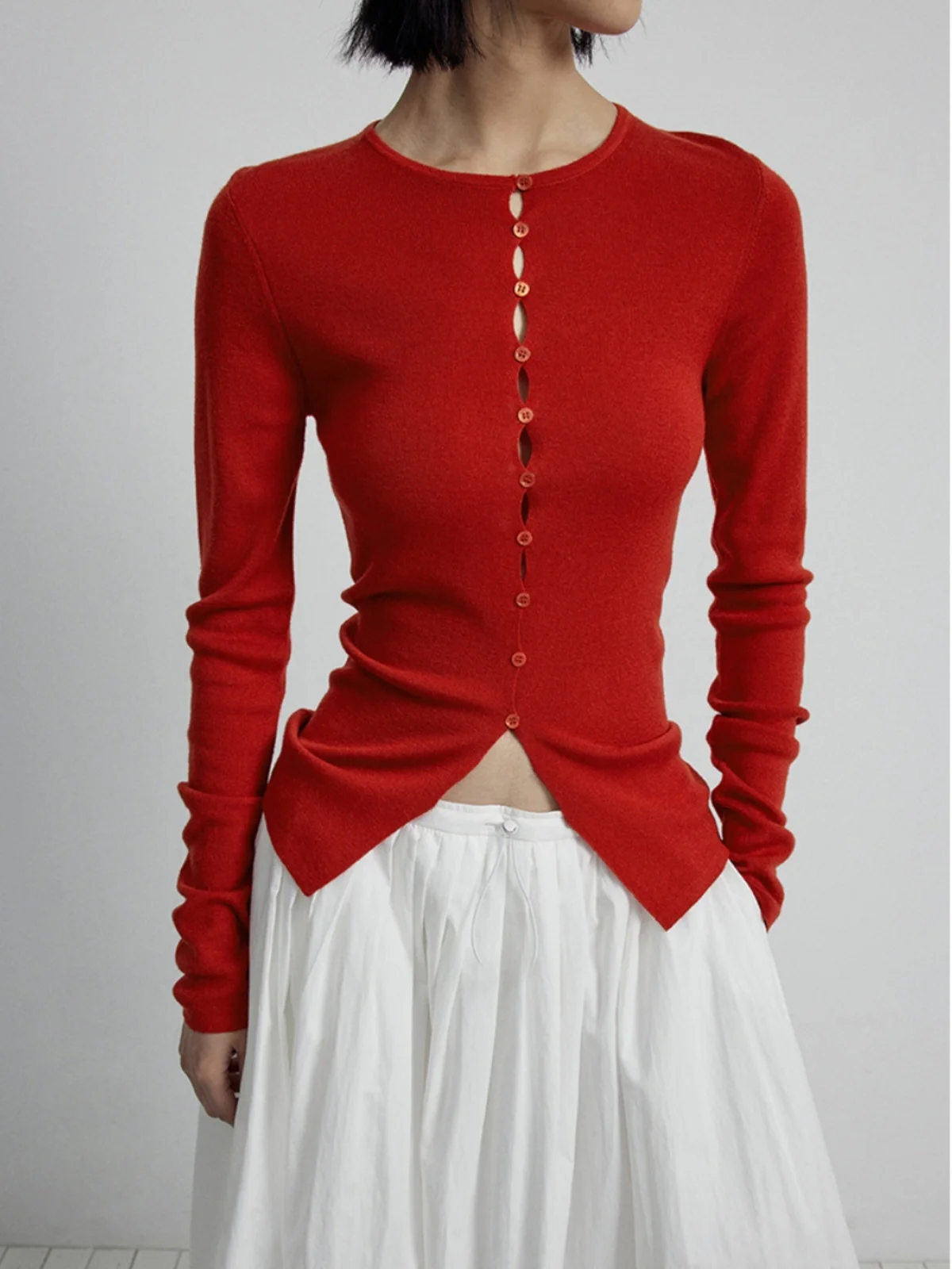 Red Knitted Cardigan Women's Spring Autumn Thin High-End Slim ort Sun Protection Cover up Long Sve Top Faionable Slimming
Red Knitted Cardigan Women's Spring Autumn Thin High-End Slim ort Sun Protection Cover up Long Sve Top Faionable Slimming