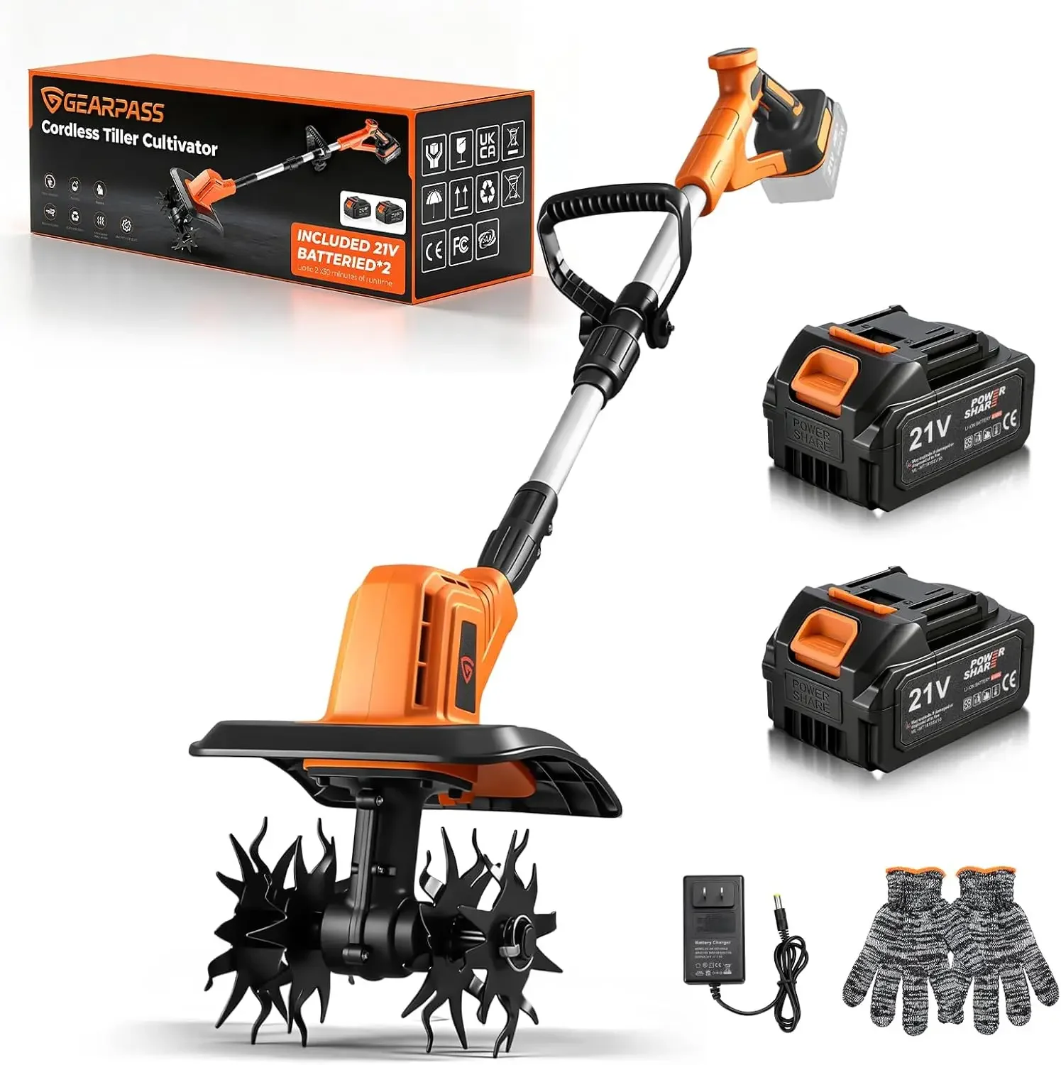 Cordless Electric Tiller Cultivator 21V Battery Powered Garden Tiller 2 4 0Ah Batteries 9 Tilling Width 6 6 Depth 360RPM 48 Rust
Cordless Electric Tiller Cultivator 21V Battery Powered Garden Tiller 2 4 0Ah Batteries 9 Tilling Width 6 6 Depth 360RPM 48 Rust