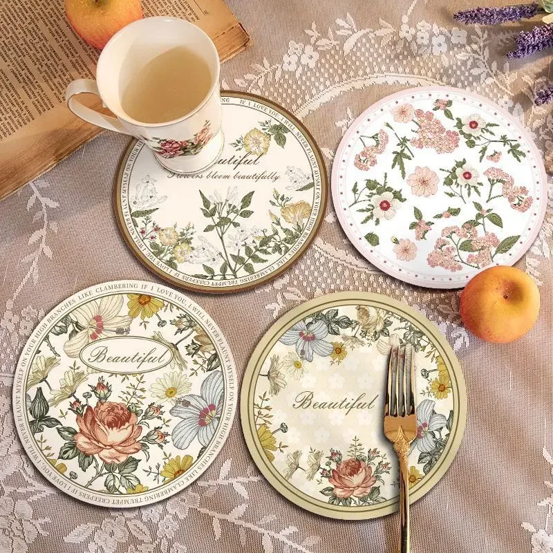 Ins Style Simple Round Rubber Coasters Bowl Mat Plate Mats Heat Insulation Coaster Anti-scald Cups Table Glasses Holder 
Ins Style Simple Round Rubber Coasters Bowl Mat Plate Mats Heat Insulation Coaster Anti-scald Cups Table Glasses Holder