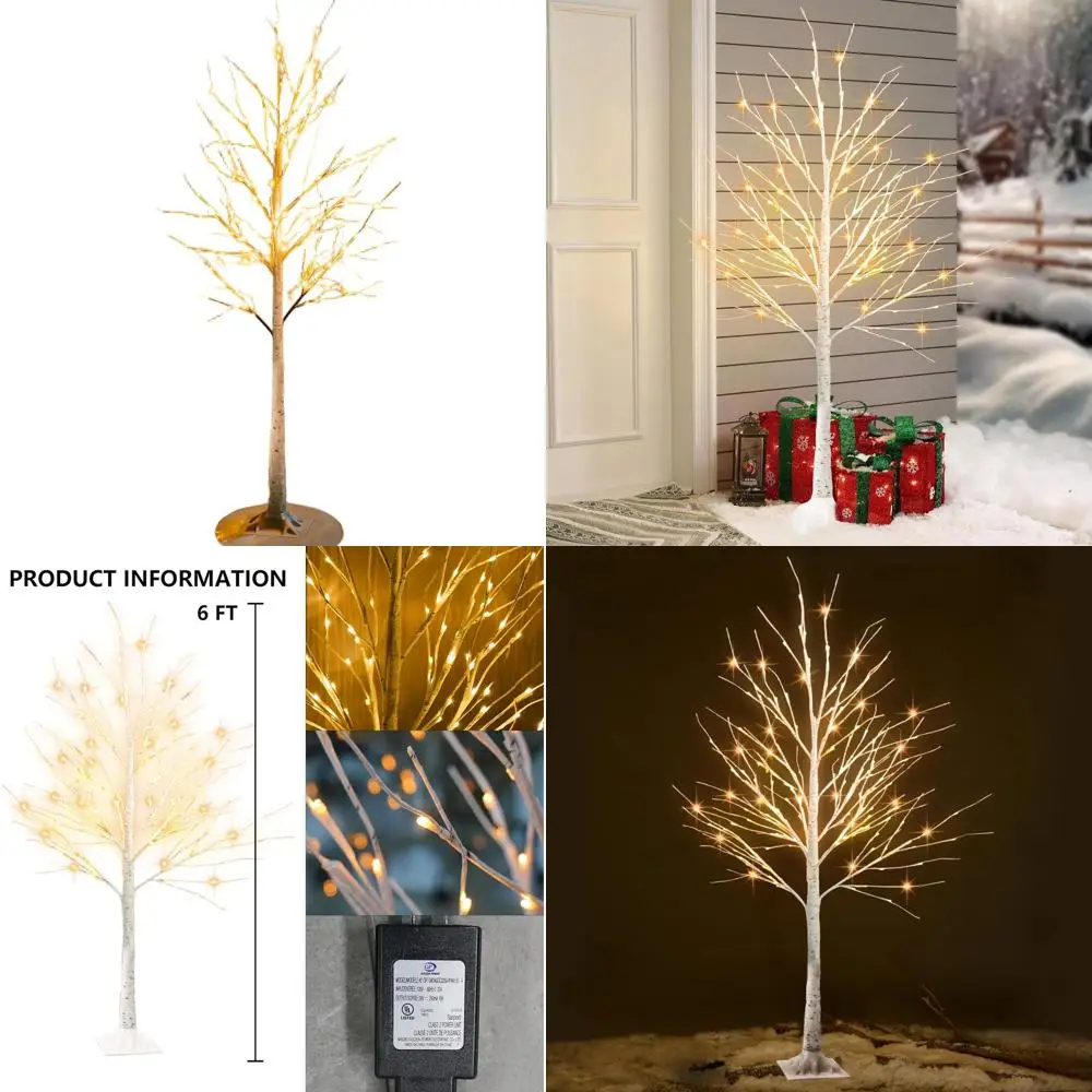 Елка из березы со светодиодной подсветкой, 144 фута, высота 6 футов, рождественский декор для внутреннего и наружного использования, подходит для дома, двора и комнаты
Елка из березы со светодиодной подсветкой, 144 фута, высота 6 футов, рождественский декор для внутреннего и наружного использования, подходит для дома, двора и комнаты