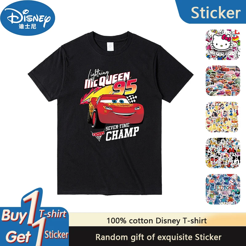 Футболка Disney Cars Lightning McQueen, мужская и женская, лето 20225, новая мода, свободный топ из чистого хлопка с круглым вырезом и короткими рукавами
Футболка Disney Cars Lightning McQueen, мужская и женская, лето 20225, новая мода, свободный топ из чистого хлопка с круглым вырезом и короткими рукавами