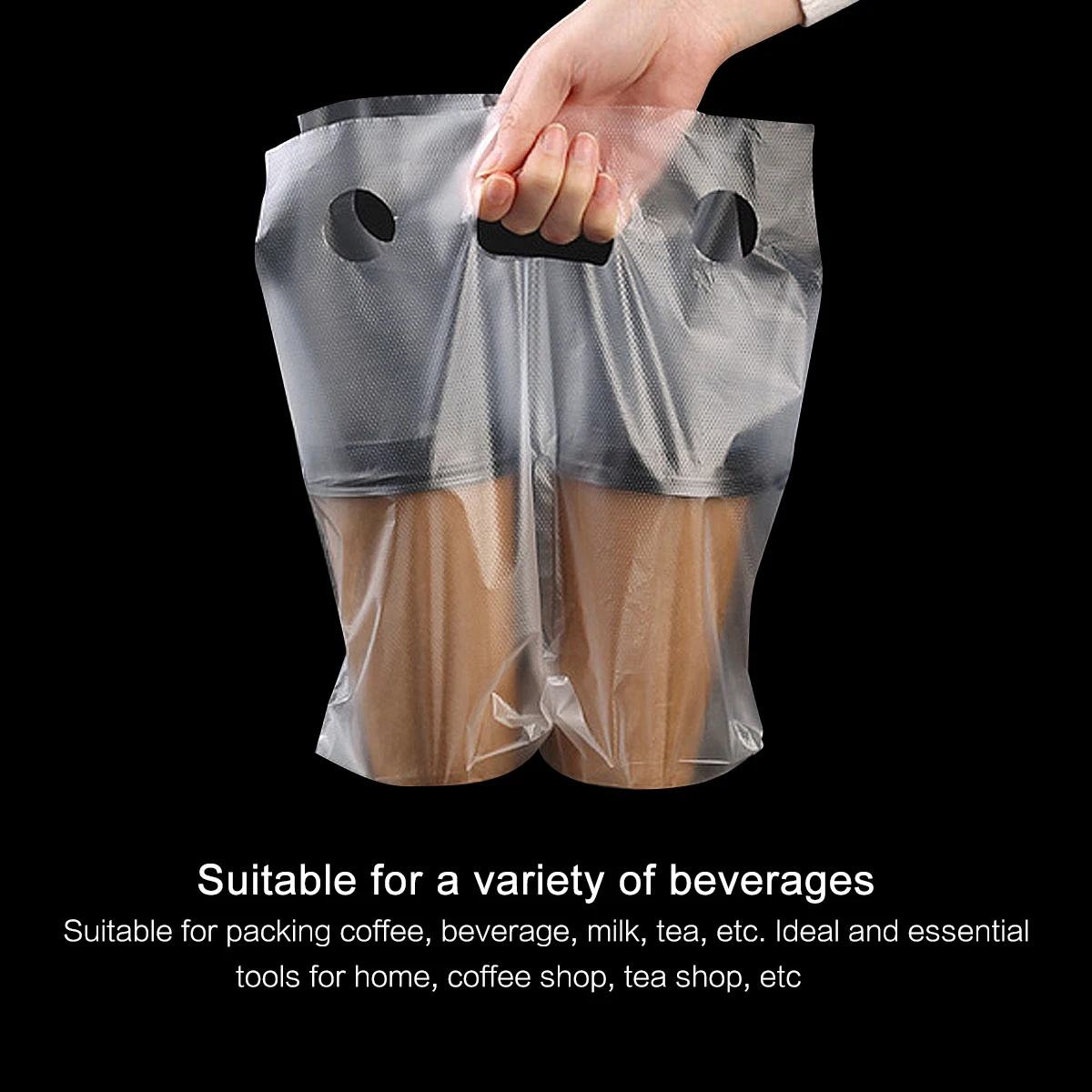 100pcs Beverage Packing Bag Disposable Coffee Take Away Portable Milk Tea Bags Safe HPDE Material Lightweight Carry
100pcs Beverage Packing Bag Disposable Coffee Take Away Portable Milk Tea Bags Safe HPDE Material Lightweight Carry