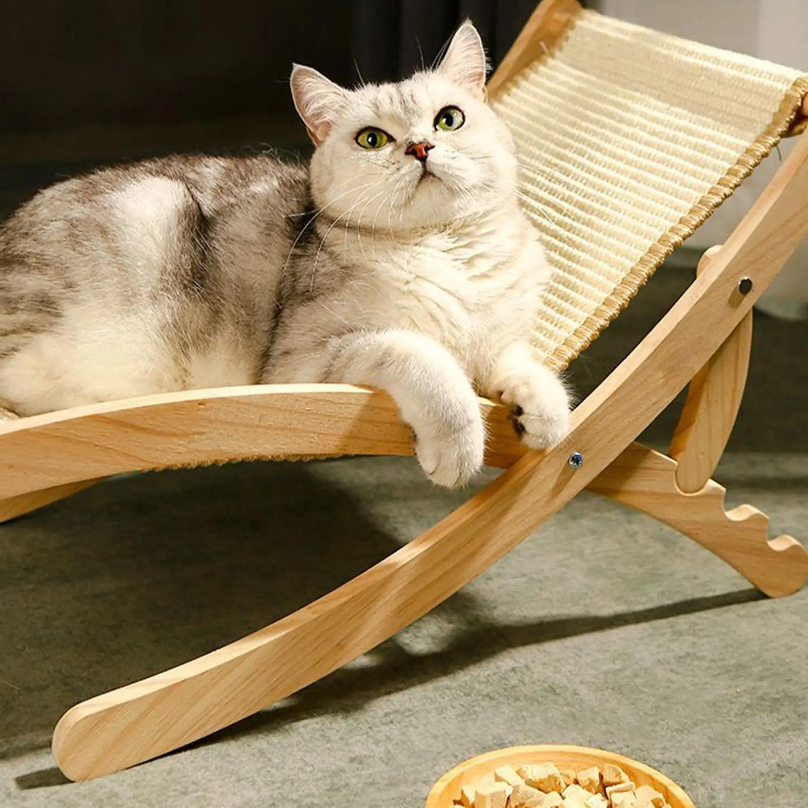 Cat Scratch Chair Adjustable Cat Lounger Foldable Pet Furniture Space-Saving Bed For Travel Veterinary Bedroom Patio Living Room
Cat Scratch Chair Adjustable Cat Lounger Foldable Pet Furniture Space-Saving Bed For Travel Veterinary Bedroom Patio Living Room