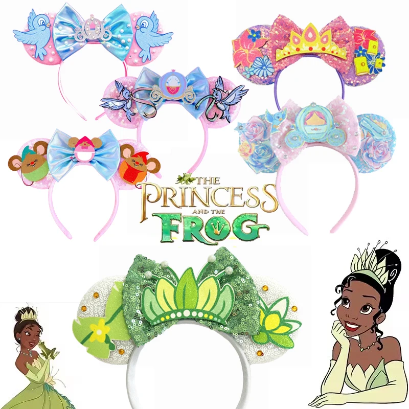 Mickey Mouse Headwear Princess and The Frog Hair Bands for Women Tiana Head Accessories Kid Crown Sequins Bow Headband
Mickey Mouse Headwear Princess and The Frog Hair Bands for Women Tiana Head Accessories Kid Crown Sequins Bow Headband