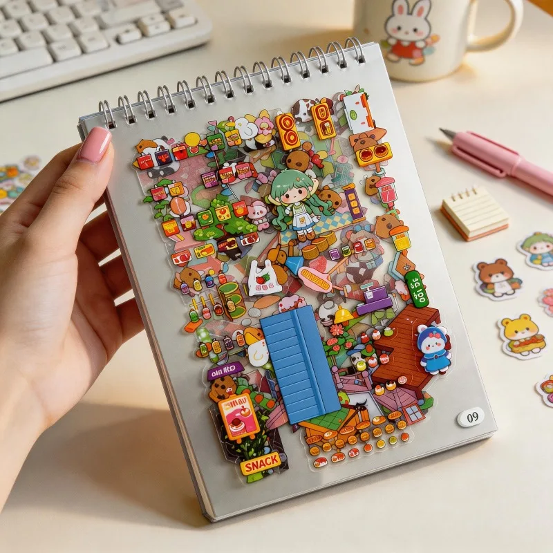 Purple 3D Scene Sticker Book Include 8 Different Mini Scene DIY Building Stickersmini Houses Planner Decoration Creative Gift
Purple 3D Scene Sticker Book Include 8 Different Mini Scene DIY Building Stickersmini Houses Planner Decoration Creative Gift