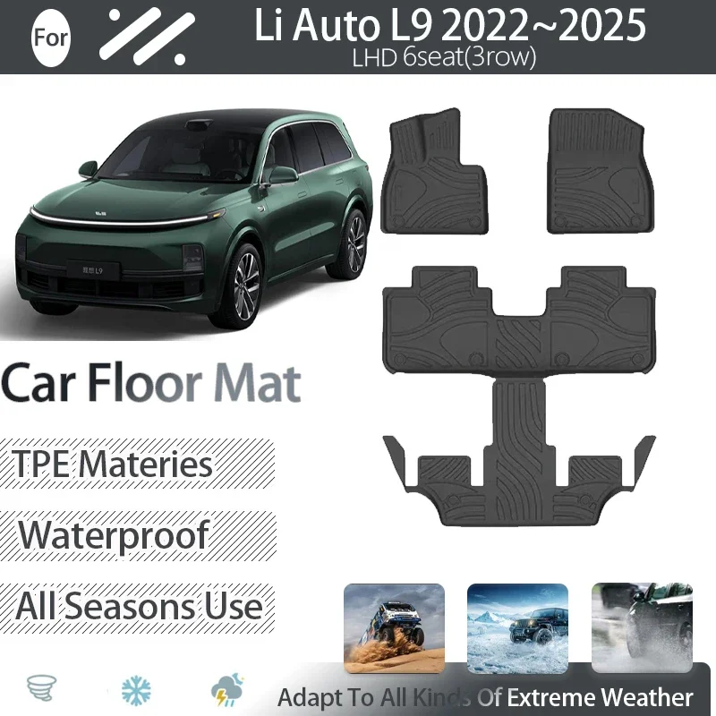 Car TPE Floor Mats For Li Auto L9 Lixiang L9 2022 2023 2024 2025 6seat Waterproof Pad LHD Cover Foot Carpet Set Auto Accessories
Car TPE Floor Mats For Li Auto L9 Lixiang L9 2022 2023 2024 2025 6seat Waterproof Pad LHD Cover Foot Carpet Set Auto Accessories