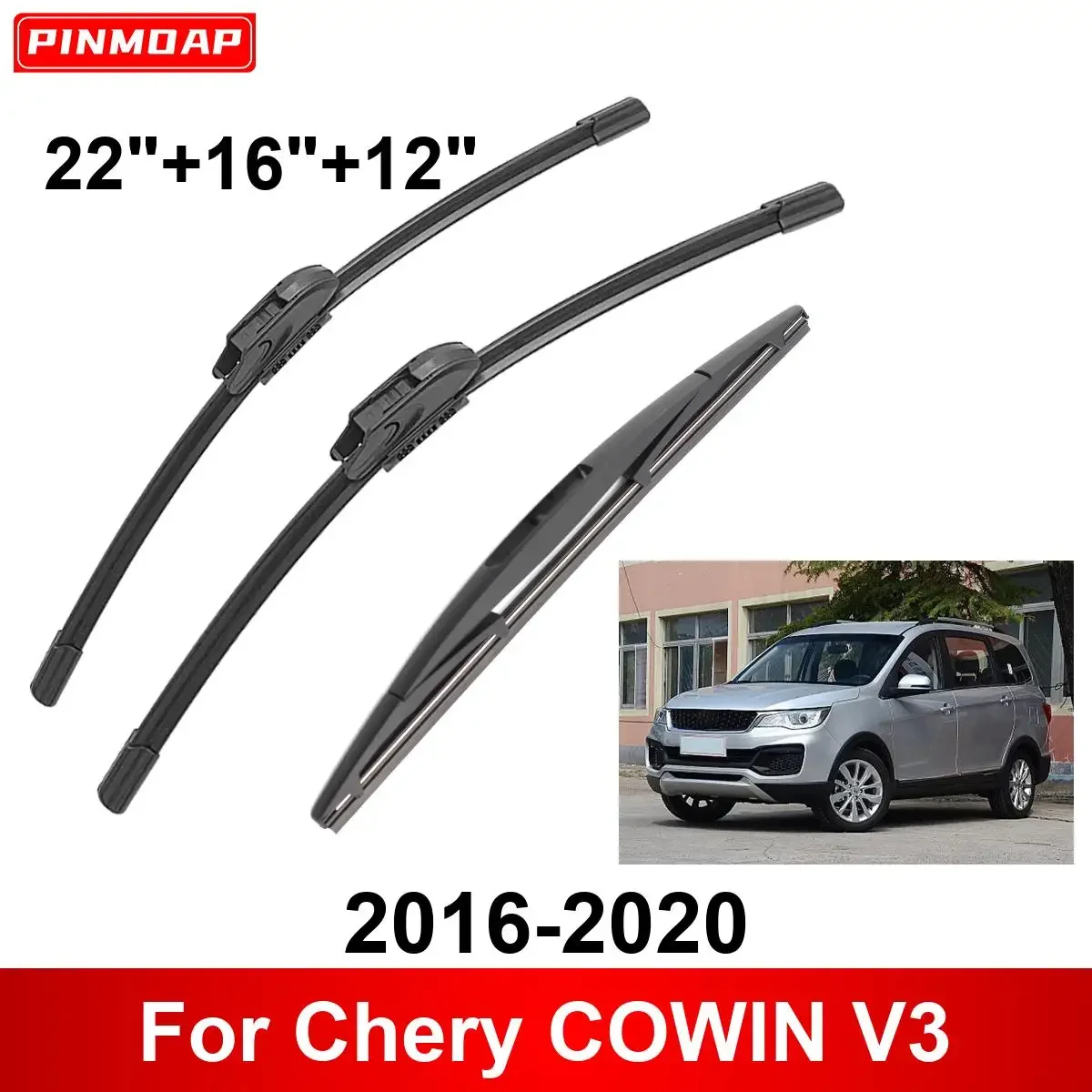 3PCS Car Wiper For Chery COWIN V3 2016-2020 Front Rear Wiper Blades Brushes Auto Accessories 2016 2017 2018 2019 2020
3PCS Car Wiper For Chery COWIN V3 2016-2020 Front Rear Wiper Blades Brushes Auto Accessories 2016 2017 2018 2019 2020