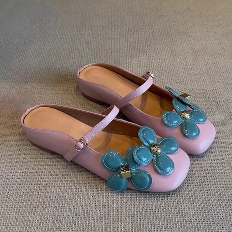 Flower Slippers Flats Women Sandals Casual Mules Shoes Summer 2025 New Mary Jane Leather Shoes Slingback Flip Flops Mujer Slides
Flower Slippers Flats Women Sandals Casual Mules Shoes Summer 2025 New Mary Jane Leather Shoes Slingback Flip Flops Mujer Slides