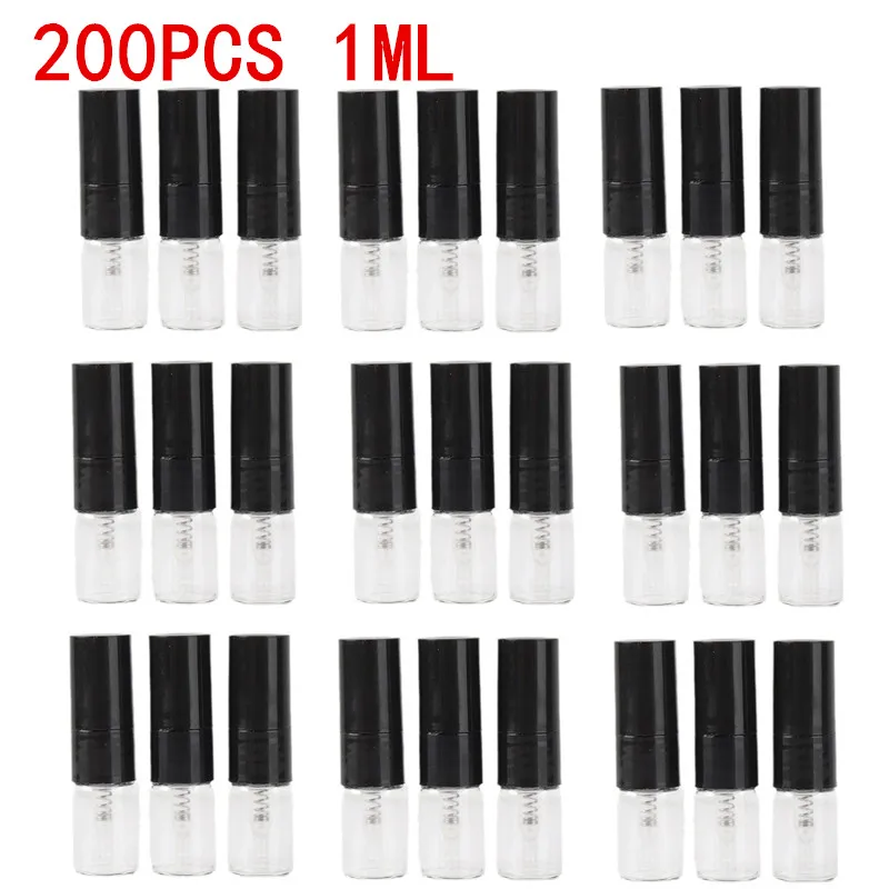 Portable Travel Spray Bottles Set 1ML Glass Perfume Dispenser Sample Pump Refillable Pack of 5/10/50/100/200 for Fragrance Oils
Portable Travel Spray Bottles Set 1ML Glass Perfume Dispenser Sample Pump Refillable Pack of 5/10/50/100/200 for Fragrance Oils