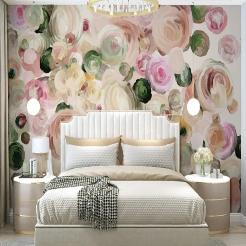 MU8779 Modern country-style hand-painted flower TV background wall European romantic wallpaper
MU8779 Modern country-style hand-painted flower TV background wall European romantic wallpaper
