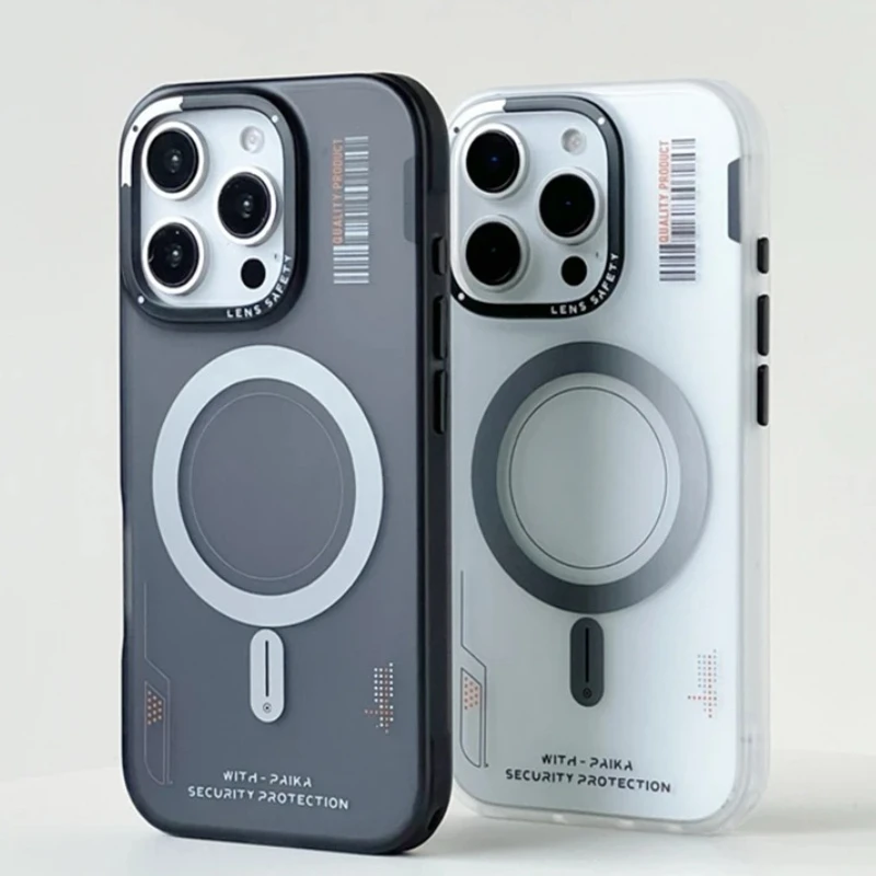 Магнитный чехол для телефона MagSafe Skin Touch для iPhone 16 Pro Max 15 14 Pro 13, беспроводная зарядка, штрих-код, матовый жесткий защитный чехол для ПК 
Магнитный чехол для телефона MagSafe Skin Touch для iPhone 16 Pro Max 15 14 Pro 13, беспроводная зарядка, штрих-код, матовый жесткий защитный чехол для ПК