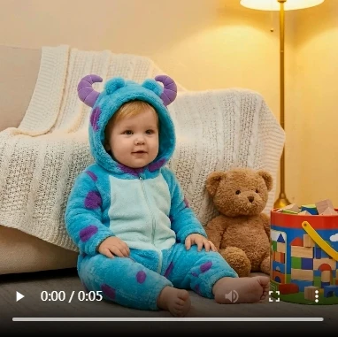 Infant Fleece Jumpsuit Cartoon Animal Hooded Warm Winter Rompers Outwear Snowsuit for Baby Girls Boys Cosplay Costume
Infant Fleece Jumpsuit Cartoon Animal Hooded Warm Winter Rompers Outwear Snowsuit for Baby Girls Boys Cosplay Costume