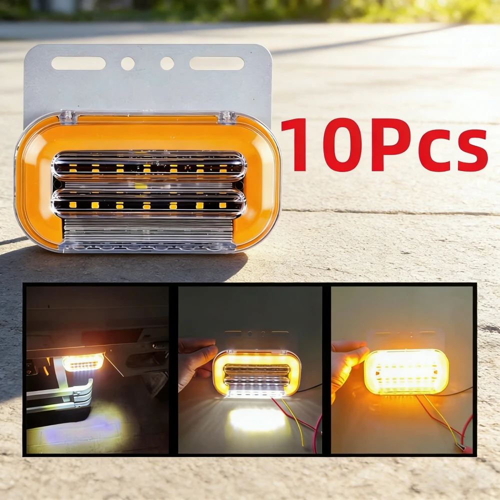 10 шт., боковой светильник для грузовика, 12 В, 24 В, грузовой фонарь, боковой габаритный фонарь для прицепа, освещение экспресс-фургон, габаритная лампа
10 шт., боковой светильник для грузовика, 12 В, 24 В, грузовой фонарь, боковой габаритный фонарь для прицепа, освещение экспресс-фургон, габаритная лампа