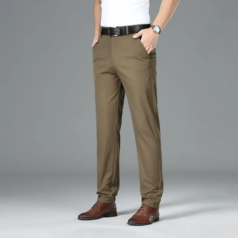 Male Smart Casual Pants Stretchy Sports Men's Fast Dry Trousers Spring Autumn Full Length Straight Office 6 Colors Work Pants
Male Smart Casual Pants Stretchy Sports Men's Fast Dry Trousers Spring Autumn Full Length Straight Office 6 Colors Work Pants