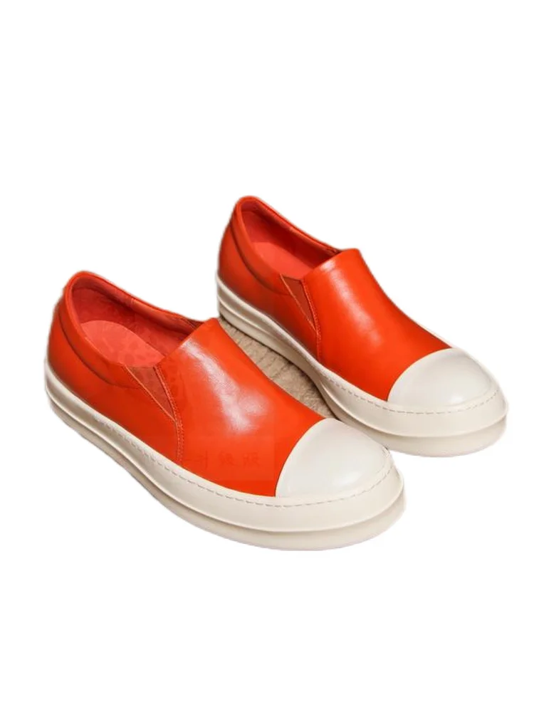 Men Casual Round Toe Slip On Loafers Low Cut Genuine Leather Thick Platform Shoes Autumn Fashion High Street Cowhide Work Shoes
Men Casual Round Toe Slip On Loafers Low Cut Genuine Leather Thick Platform Shoes Autumn Fashion High Street Cowhide Work Shoes