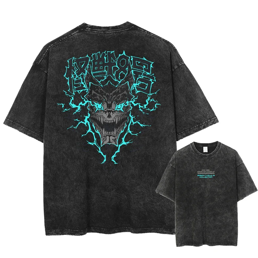 Men Summer Streetwear Washed Tshirt Oversized Japanese Anime Graphic Printed T-Shirt Kaiju No 8 Unisex Harajuku Cotton Top Black
Men Summer Streetwear Washed Tshirt Oversized Japanese Anime Graphic Printed T-Shirt Kaiju No 8 Unisex Harajuku Cotton Top Black